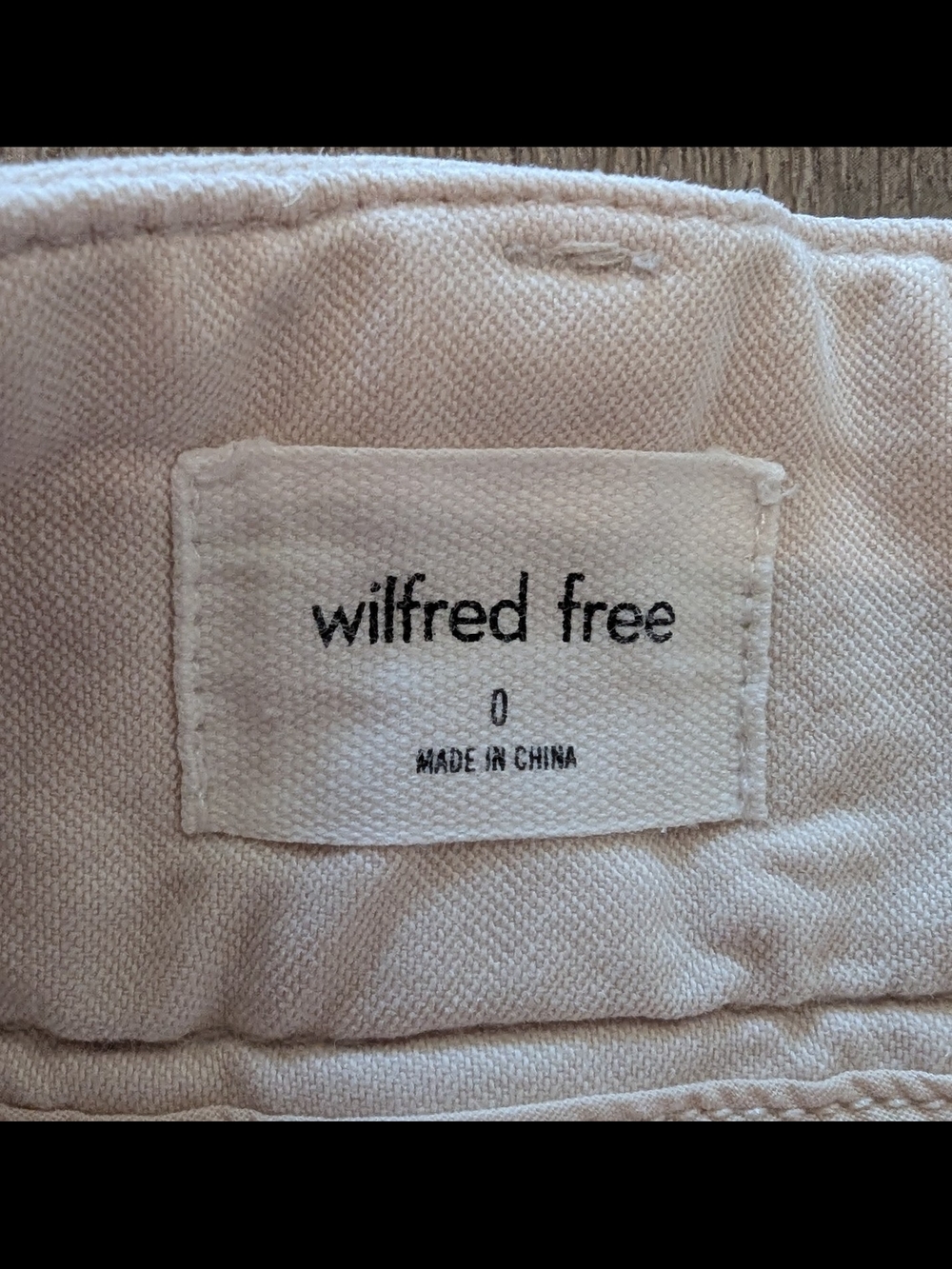 Aritzia Wilfred Free Cream straight leg mid-rise Pants - Picture 8 of 9